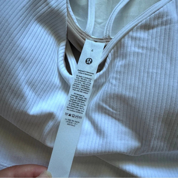 🆕🤍 Lululemon Align Strappy Ribbed Tank - White - Picture 6 of 12